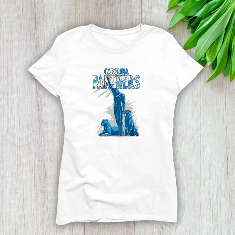 Black Panther NFL Carolina Panthers Lady T-Shirt Women Tee TLT6952