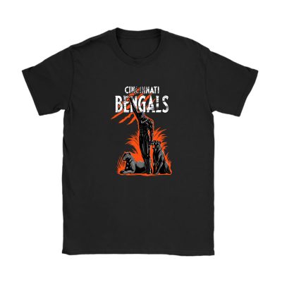 Black Panther NFL Cincinnati Bengals Unisex T-Shirt Cotton Tee TAT6948