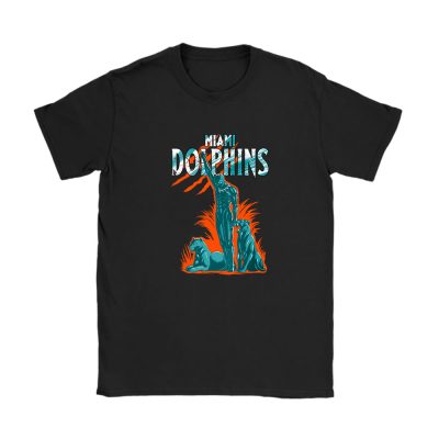 Black Panther NFL Miami Dolphins Unisex T-Shirt Cotton Tee TAT6972