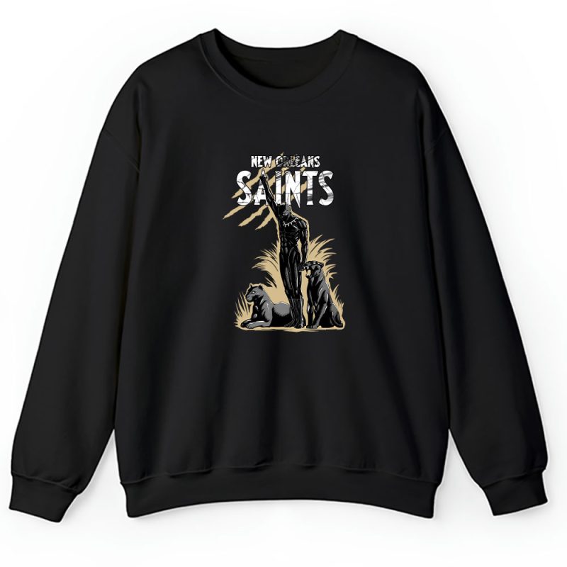 Black Panther NFL New Orleans Saints Unisex Sweatshirt TAS6980