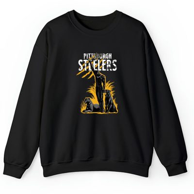 Black Panther NFL Pittsburgh Steelers Unisex Sweatshirt TAS6986