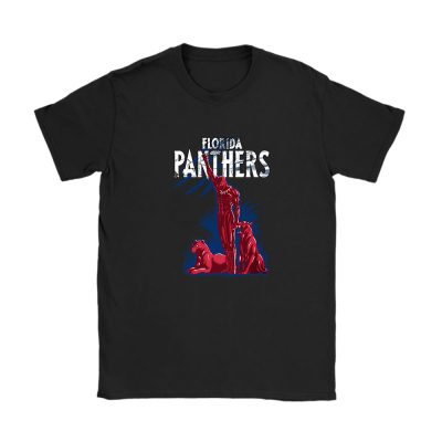 Black Panther NHL Florida Panthers Unisex T-Shirt Cotton Tee TAT8032