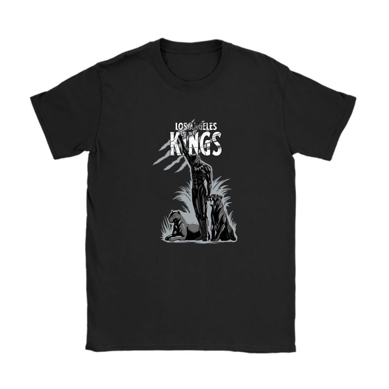 Black Panther NHL Los Angeles Kings Unisex T-Shirt Cotton Tee TAT8047