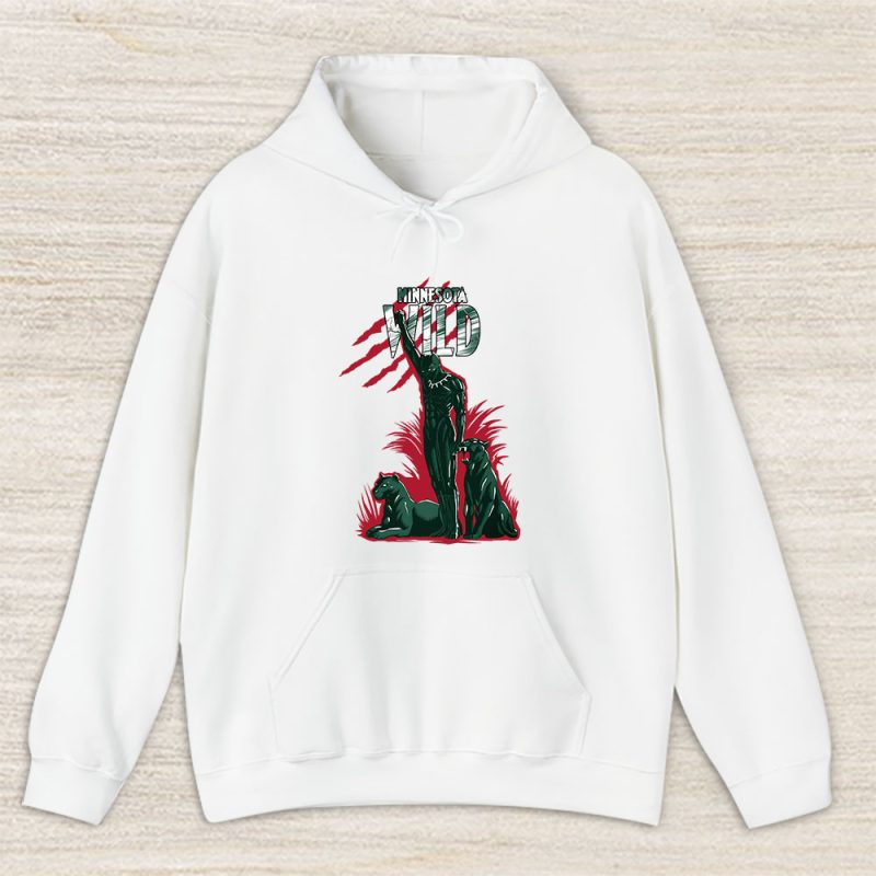 Black Panther NHL Minnesota Wild Unisex Hoodie TAH8075