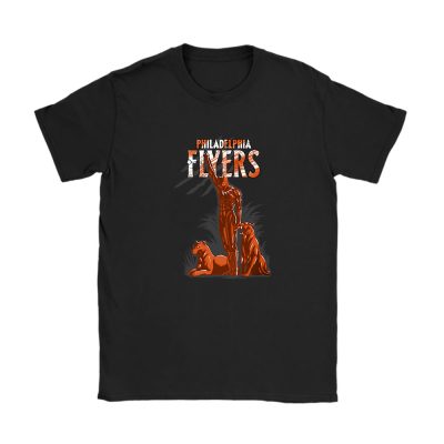 Black Panther NHL Philadelphia Flyers Unisex T-Shirt Cotton Tee TAT8106