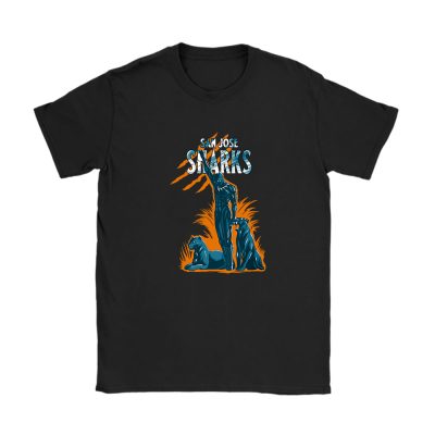 Black Panther NHL San Jose Sharks Unisex T-Shirt Cotton Tee TAT8130