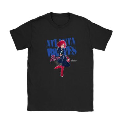 Black Widow MLB Atlanta Braves Unisex T-Shirt Cotton Tee TAT7971