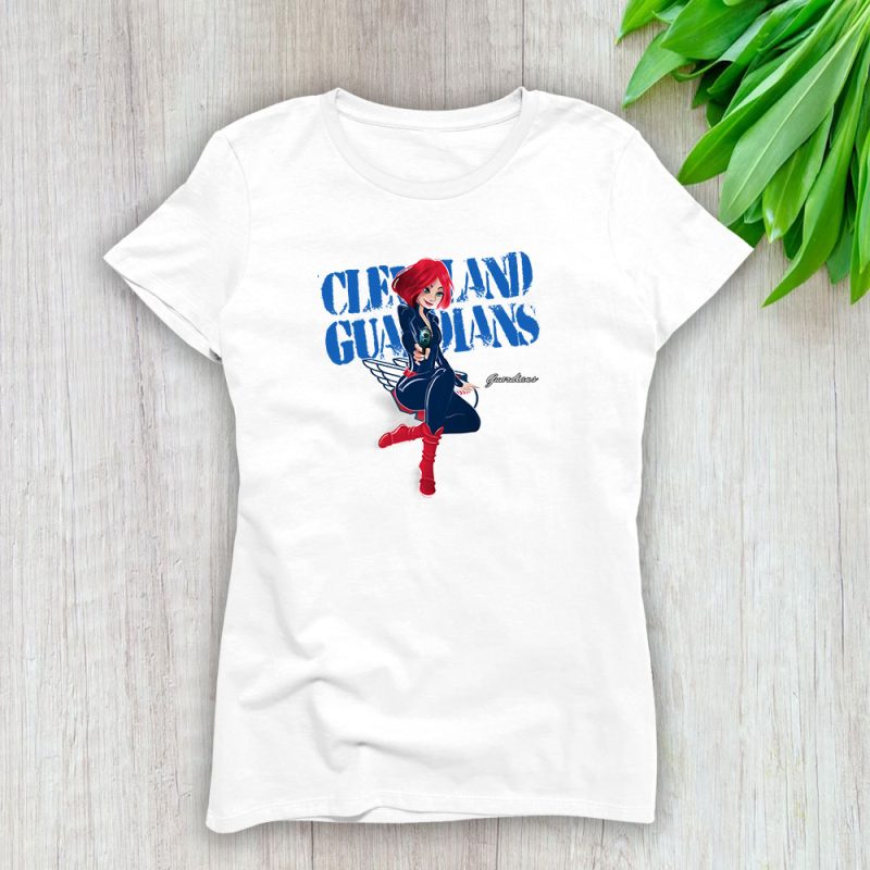 Black Widow MLB Cleveland Guardians Lady T-Shirt Women Tee LTL8004