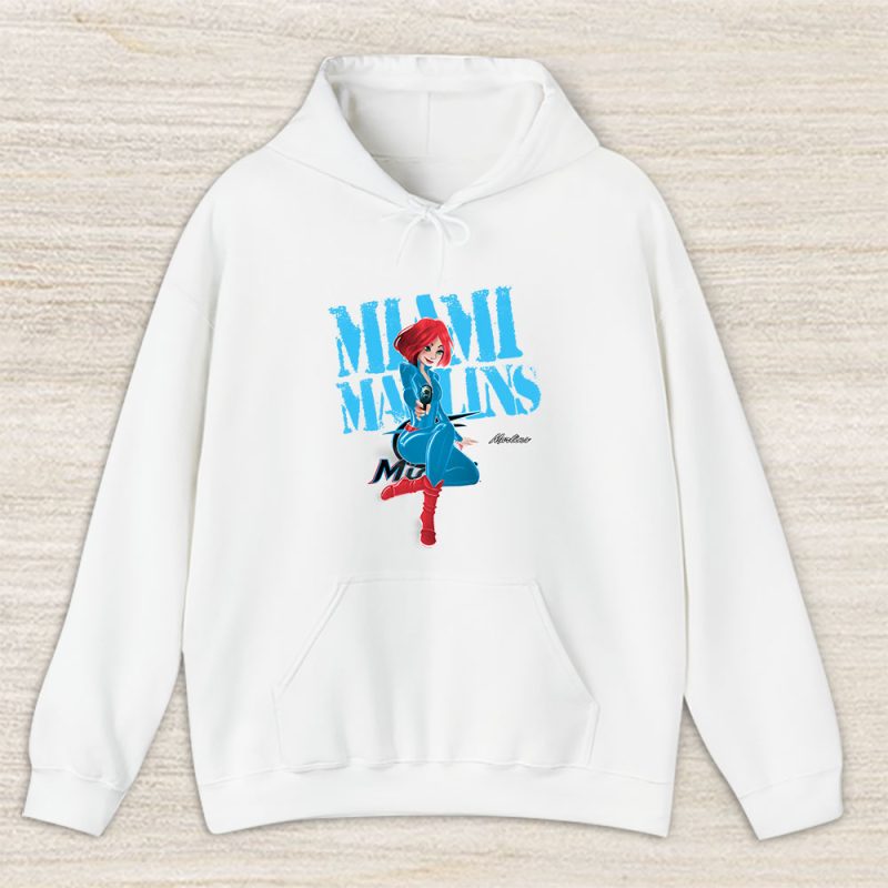 Black Widow MLB Miami Marlins Unisex Hoodie TAH8069