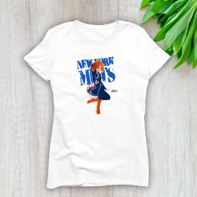 Black Widow MLB New York Mets Lady T-Shirt Women Tee LTL8084