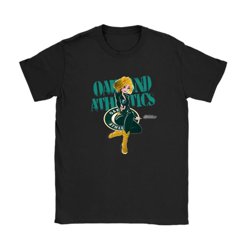 Black Widow MLB Oakland Athletics Unisex T-Shirt Cotton Tee TAT8094