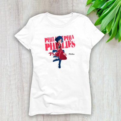 Black Widow MLB Philadelphia Phillies Lady T-Shirt Women Tee LTL8107