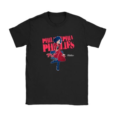 Black Widow MLB Philadelphia Phillies Unisex T-Shirt Cotton Tee TAT8107