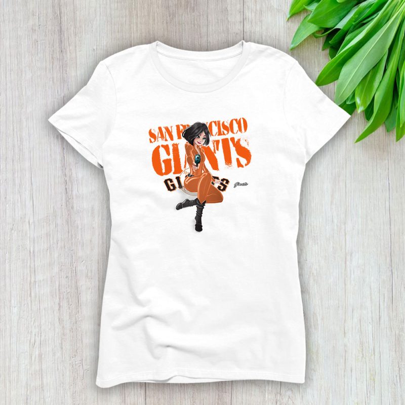 Black Widow MLB San Francisco Giants Lady T-Shirt Women Tee LTL8119