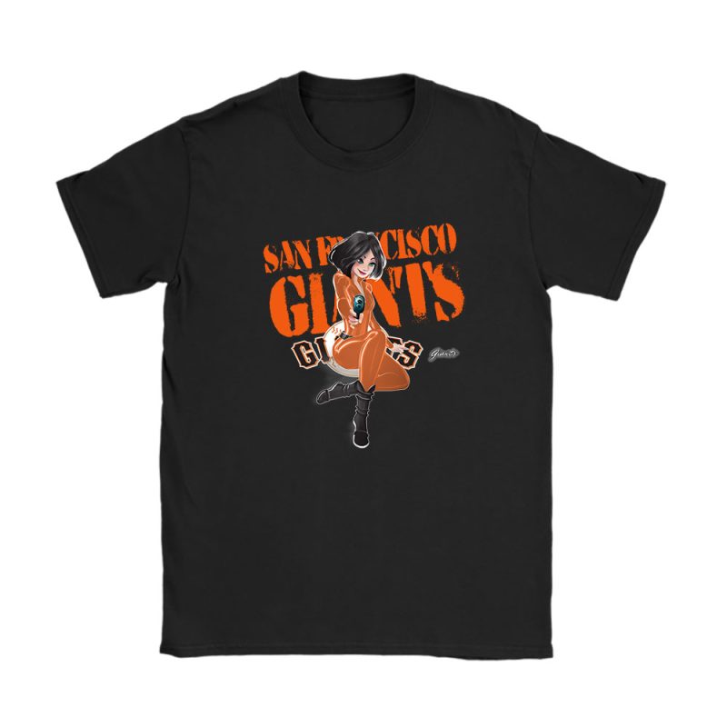 Black Widow MLB San Francisco Giants Unisex T-Shirt Cotton Tee TAT8119