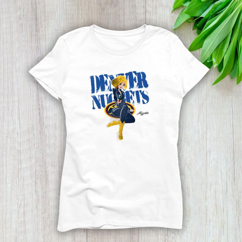 Black Widow NBA Denver Nuggets Lady T-Shirt Women Tee LTL8020