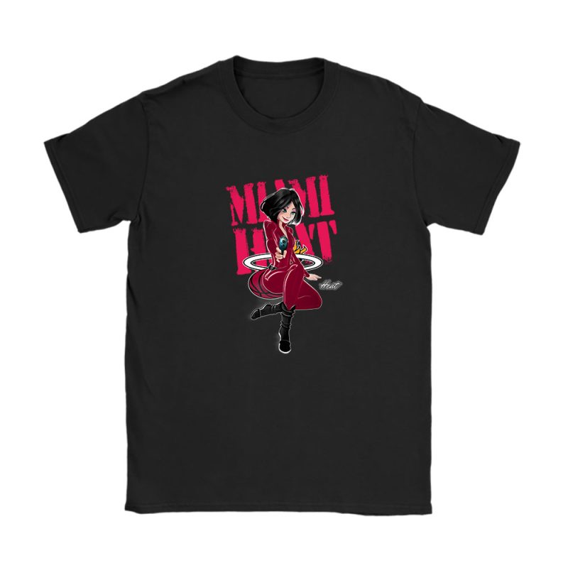 Black Widow NBA Miami Heat Unisex T-Shirt Cotton Tee TAT8067
