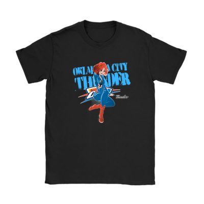 Black Widow NBA Oklahoma City Thunder Unisex T-Shirt Cotton Tee TAT8099