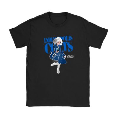 Black Widow NFL Indianapolis Colts Unisex T-Shirt Cotton Tee TAT8040