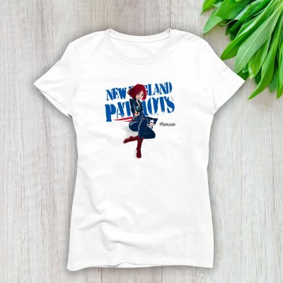 Black Widow NFL New England Patriots Lady T-Shirt Women Tee LTL8087