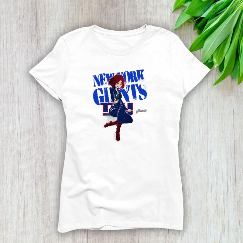 Black Widow NFL New York Giants Lady T-Shirt Women Tee LTL8078