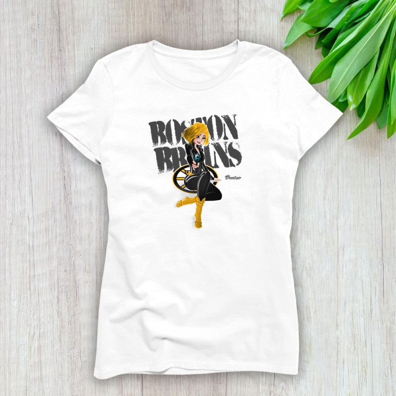 Black Widow NHL Boston Bruins Lady T-Shirt Women Tee LTL7982