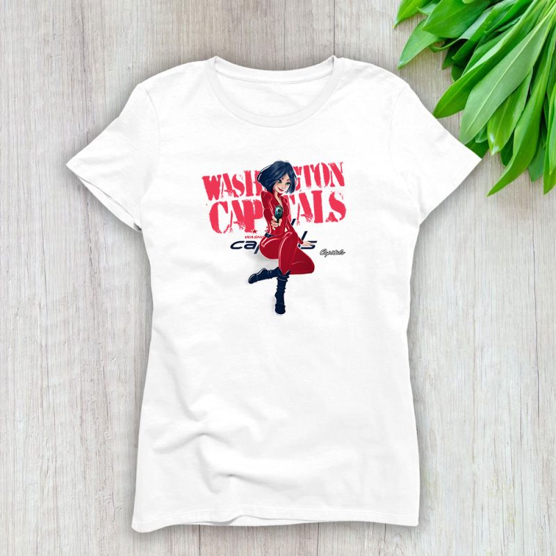 Black Widow NHL Washington Capitals Lady T-Shirt Women Tee LTL8151