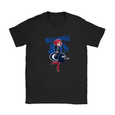 Black Widow NHL Winnipeg Jets Unisex T-Shirt Cotton Tee TAT8147