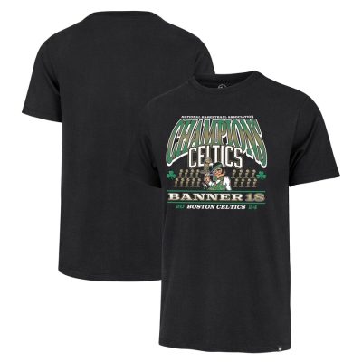 Boston Celtics 18-Time NBA Finals Champions Banner Franklin Unisex T-Shirt - Black