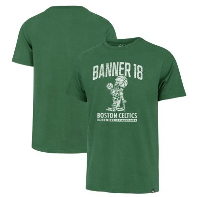 Boston Celtics 18-Time NBA Finals Champions Banner Franklin Unisex T-Shirt - Kelly Green