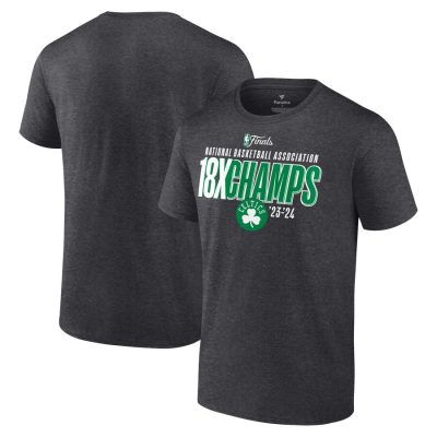 Boston Celtics 18-Time NBA Finals Champions Steal the Ball Unisex T-Shirt - Heather Charcoal