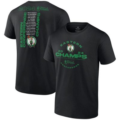 Boston Celtics 2024 Eastern Conference Champions Jump Ball Roster Unisex T-Shirt - Black