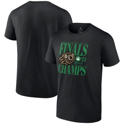 Boston Celtics 2024 NBA Finals Champions Ball Screen Ring Unisex T-Shirt - Black