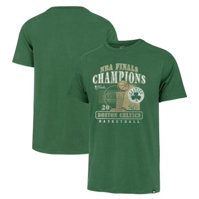 Boston Celtics 2024 NBA Finals Champions Courtside Franklin Unisex T-Shirt - Kelly Green