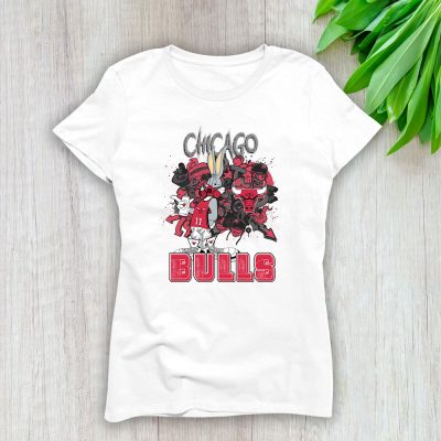 Bug Bunny X Chicago Bulls Team X NBA X Basketball Lady Shirt Women Tee TLT5577