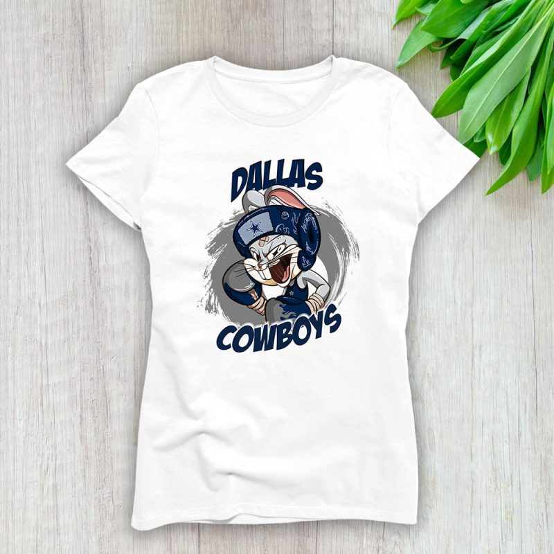 Bug Bunny X Dallas Cowboys Team X NFL X American Football Lady Shirt Women Tee TLT5605