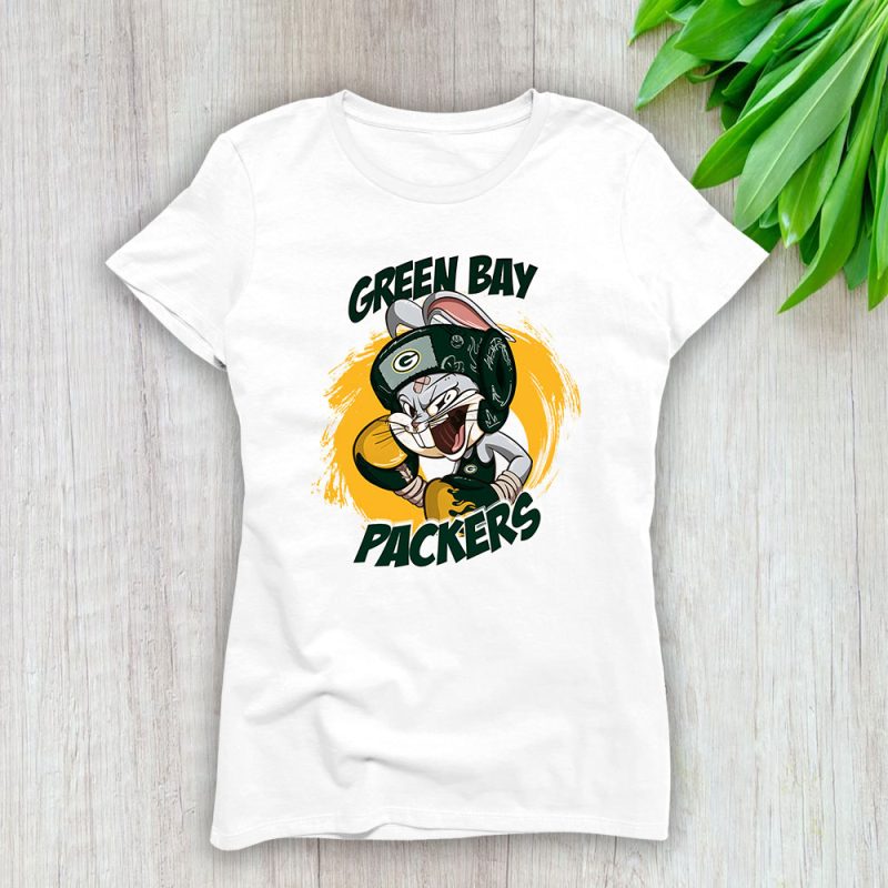 Bug Bunny X Green Bay Packers Team X NFL X American Football Lady Shirt Women Tee TLT5607