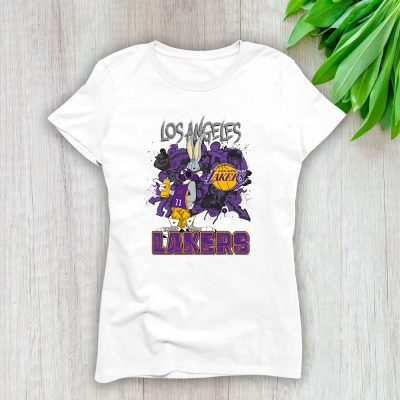 Bug Bunny X Los Angeles Lakers Team X NBA X Basketball Lady Shirt Women Tee TLT5581