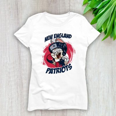 Bug Bunny X New England Patriots Team X NFL X American Football Lady Shirt Women Tee TLT5608