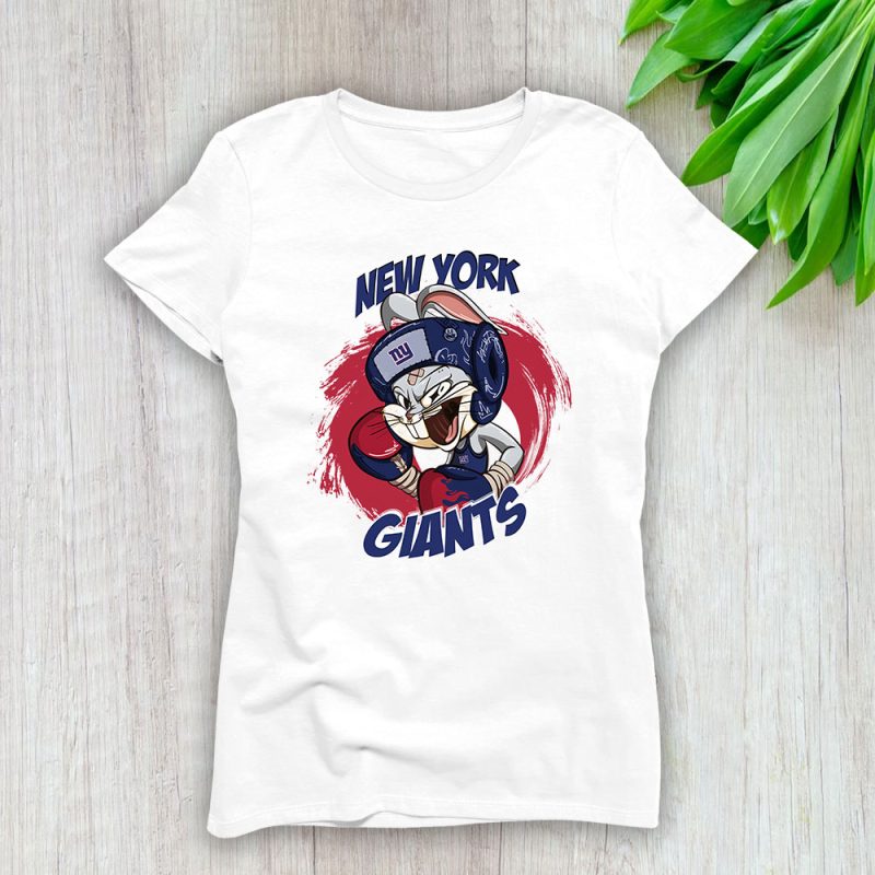 Bug Bunny X New York Giants Team X NFL X American Football Lady Shirt Women Tee TLT5609