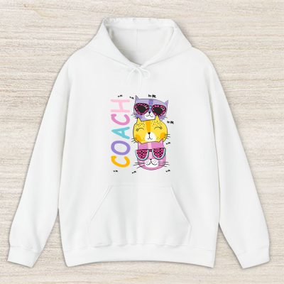 Cartoon Cats In Glasses Fruits Coach Brand Unisex Hoodie TAH6243