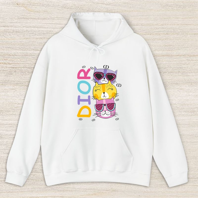 Cartoon Cats In Glasses Fruits Dior Unisex Hoodie TAH5425