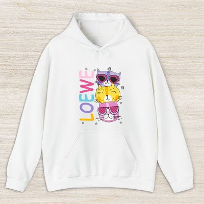 Cartoon Cats In Glasses Fruits Loewe Brand Unisex Hoodie TAH6244