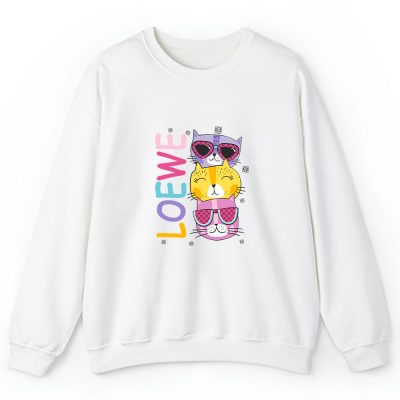 Cartoon Cats In Glasses Fruits Loewe Brand Unisex Sweatshirt TAS6244