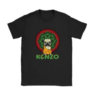 Cartoon Pug Dog Kenzo Brand Unisex T-Shirt Cotton Tee TAT6247