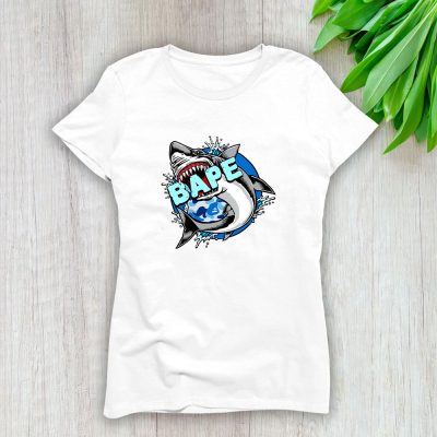 Cartoon Shark Bape Brand Lady T-Shirt Cotton Tee TLT6258