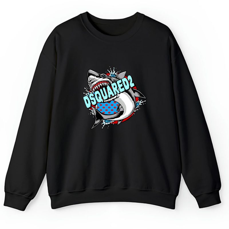 Cartoon Shark Dsquared2 Brand Unisex Sweatshirt TAS5471