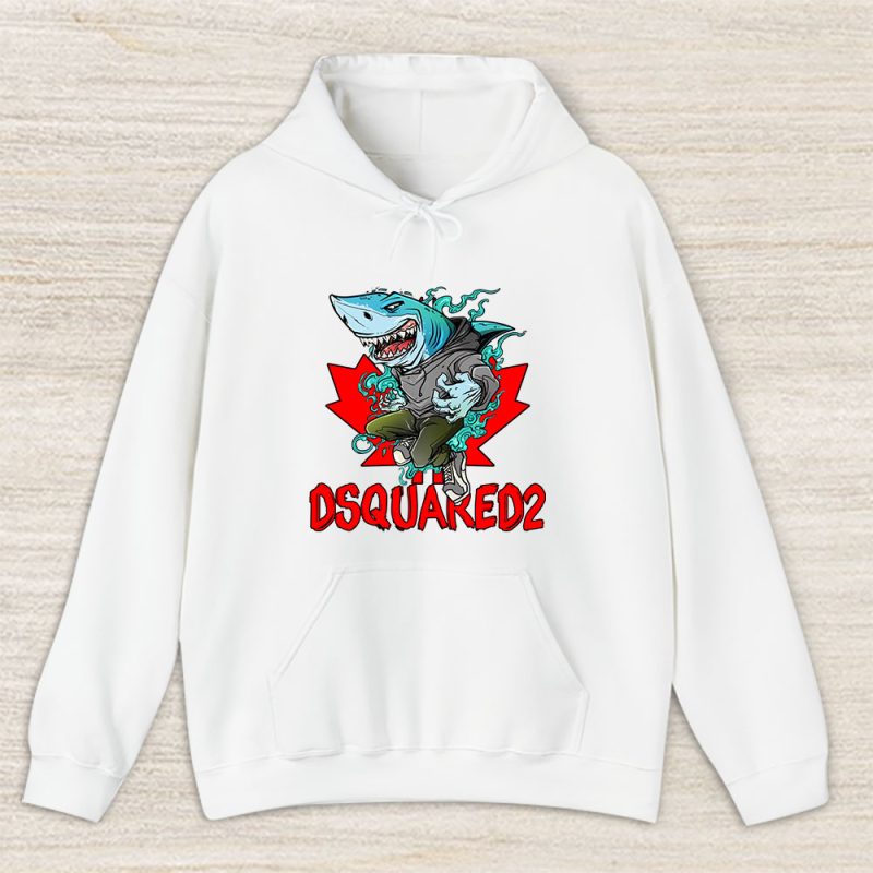 Cartoon Shark Dsquared2 Unisex Hoodie TAH5470