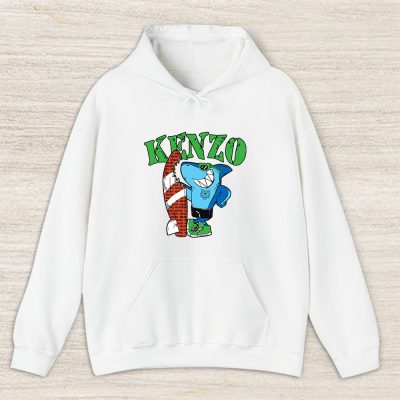 Cartoon Shark With Surfboard Kenzo Unisex Hoodie TAH5490