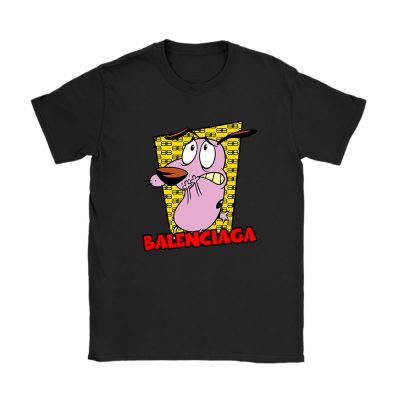 Courage The Cowardly Dog Balenciaga Unisex T-Shirt Cotton Tee TAT7006